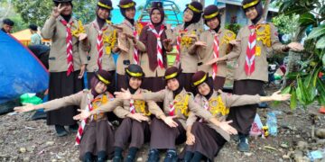 Bukan Sekadar Berkemah! Penegak Putri Ambalan Tomau Ukir Pengalaman di Peringatan Hari Pramuka ke-65 Tingkat Sulawesi Selatan”