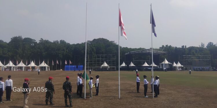 Geladi Bersih Upacara Pembukaan Jambore Nasional XII Dilaksanakan Di Bumi Perkemahan Cibubur, Dihadiri Langsung Oleh Ketua Kwartir Nasional