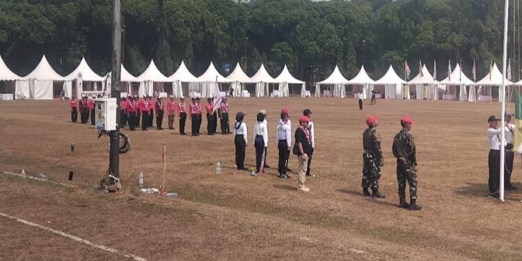 Geladi Bersih Upacara Pembukaan Jambore Nasional XII Dilaksanakan Di Bumi Perkemahan Cibubur, Dihadiri Langsung Oleh Ketua Kwartir Nasional