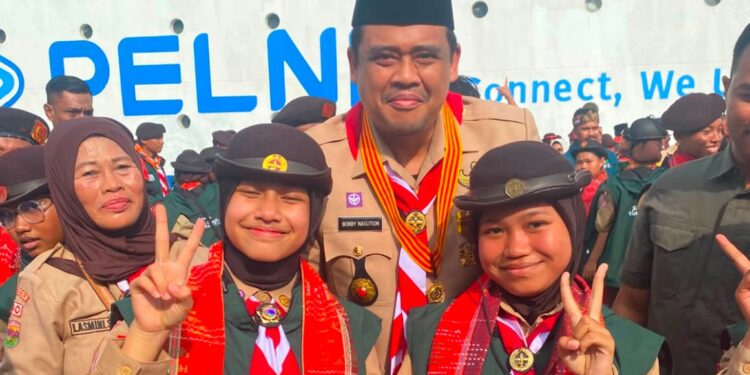 Gubernur Sumut Lepas 1.179 Anggota Pramuka Menuju Jamnas XII 2026 Di Cibubur