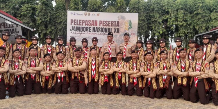 Gubernur Lampung Lepas 598 Pramuka Ikuti Jamnas XII 2026
