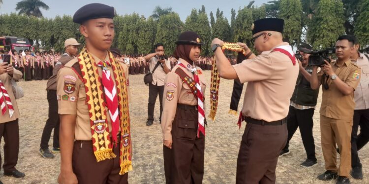 Gubernur Lampung Lepas 598 Pramuka Ikuti Jamnas XII 2026