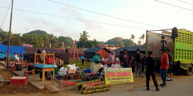 Semangat Membara Peserta Perkemahan Kwarran Barebbo Mulai Padati Bumi Perkemahan Lampoko, Sambut HUT ke-81 RI dan HUT Pramuka ke-65