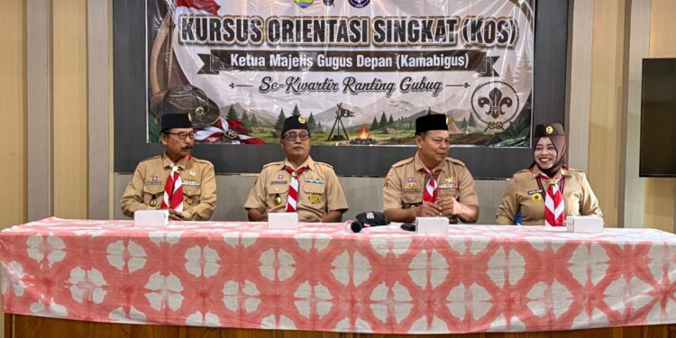 Kobarkan Semangat Hari Pramuka Ke-65, Kwarran Gubug Gelar Kursus Orientasi Singkat Kamabigus Di Sman 1 Gubug