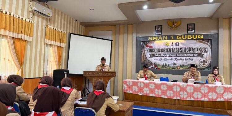 Kobarkan Semangat Hari Pramuka Ke-65, Kwarran Gubug Gelar Kursus Orientasi Singkat Kamabigus Di Sman 1 Gubug