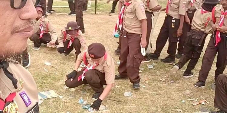Pramuka Bergerak, Lingkungan Bersih: Semangat Pramuka Penggalang dan Saka Tarunabumi dalam Bulan Bakti Pramuka