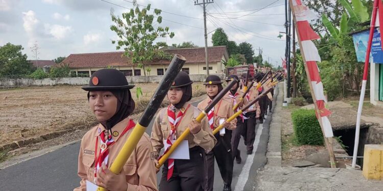 256 Penggalang Baru SMPN 1 Baturraden Digembleng di Perkemahan Jumat Sabtu