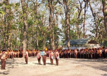 Keliling Hutan, Serunya Penjelajahan Jambore Ranting Pulokulon