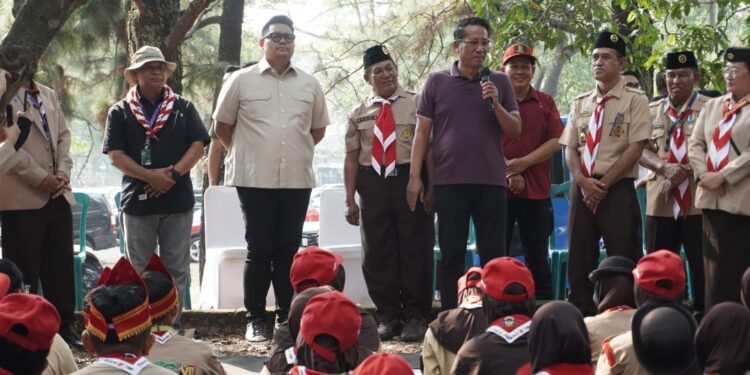 Menkum Berbagi Pengalaman Ke Peserta Jamnas: Jangan Tinggalkan Pramuka