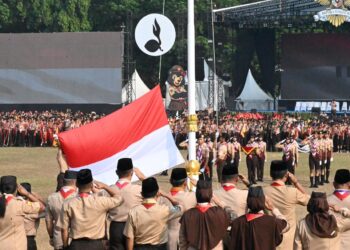 Dari Khidmat ke Meriah! 19.833 Pramuka Jamnas XII Rayakan Kemerdekaan dengan Ragam Budaya Nusantara