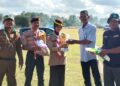 Bulan Bakti Pramuka, Pramuka Berkarya untuk Swasembada Pangan: Saka Tarunabumi Patimpeng Berbagi Saprodi ke Madrasah