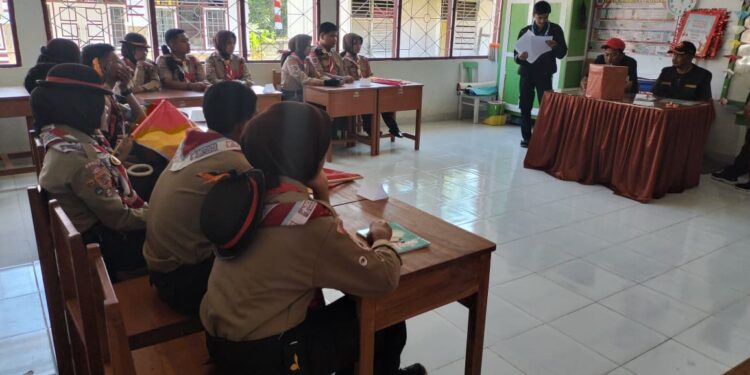 Penggalang SMPN 2 Tonra Tampil Gemilang, Raih Juara 1 Cerdas Cermat LT-II Kwarran Patimpeng
