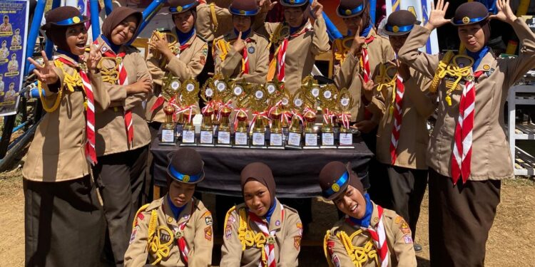 Pramuka Penegak MA Annur Nusa, Cetak Prestasi di Kemah Lomba Kwarran Kahu