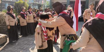 56 Murid Kelas 1 Resmi Jadi Anggota Perindukan Siaga MI Diponegoro 1 Purwokerto Lor