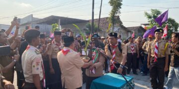 Estafet Tunas Kelapa Tiba Di Grobogan, Bawa Pesan Perdamaian