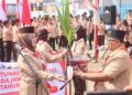 Sekda Banyumas Sambut Estafet Tunas Kelapa di Perbatasan Cilacap