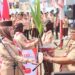 Sekda Banyumas Sambut Estafet Tunas Kelapa di Perbatasan Cilacap
