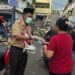 Terdampak Abu Vulkanik Gunung Anak Krakatau. Abdimagana Kwarda Lampung Bagikan Masker Kepada Masyarakat