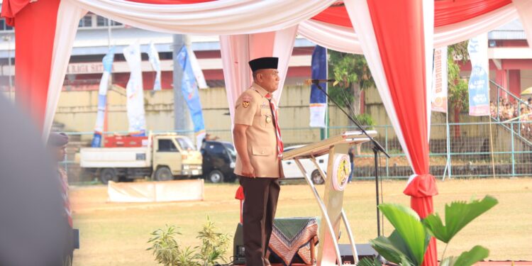 Waka Bidang Bela Negara, Mental, dan Spiritual Kwarnas, Pimpin Upacara Hari Pramuka Kwarda Jateng di Bayumas