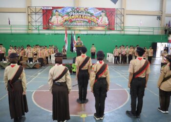 Teguhkan Karakter Generasi Muda Teladan, Kwarcab Tulungagung Kukuhkan 568 Pramuka Garuda
