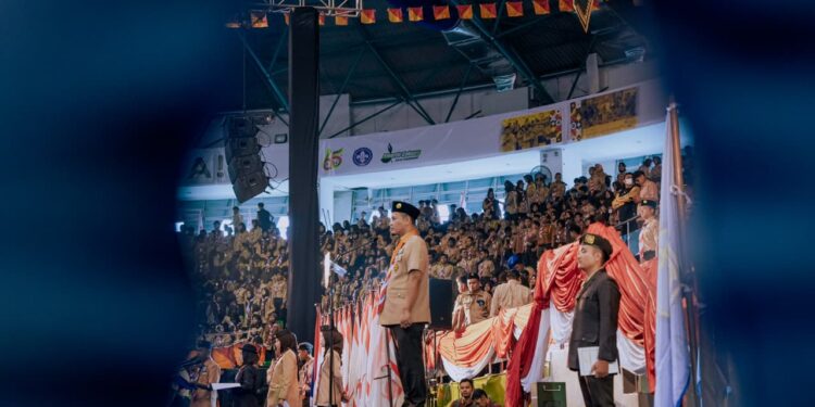 Sambutan Ketua Kwarcab Gerakan Pramuka Kota Pekanbaru Kak Hj. Sulastri A. S.Sos., MH.