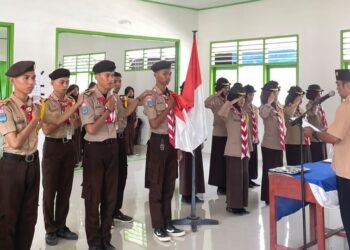 Nahkoda Baru Ambalan Pattolo Lipu & Ambalan Andi Depu Pangkalan UPTD SMAN 1 Karossa
