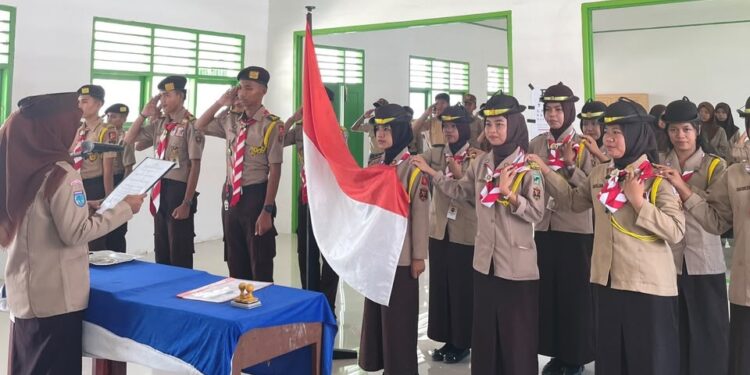 Nahkoda Baru Ambalan Pattolo Lipu & Ambalan Andi Depu Pangkalan UPTD SMAN 1 Karossa