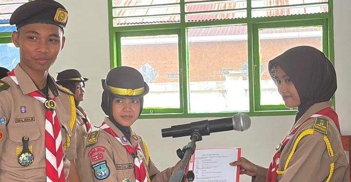 Nahkoda Baru Ambalan Pattolo Lipu & Ambalan Andi Depu Pangkalan UPTD SMAN 1 Karossa