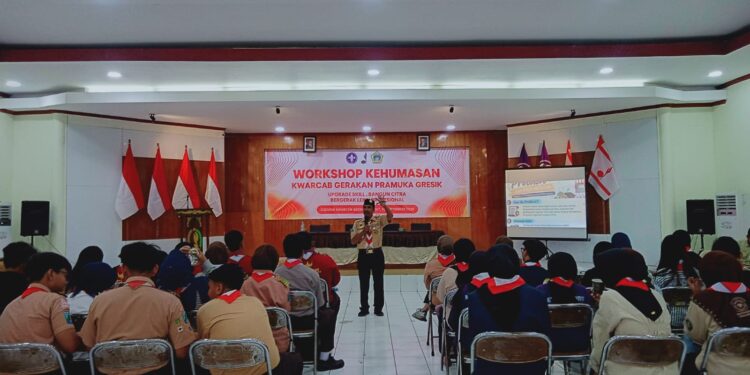 Cetak Insan Humas yang Kreatif dan Profesional, Kwartir Cabang Gresik Gelar Workshop Kehumasan