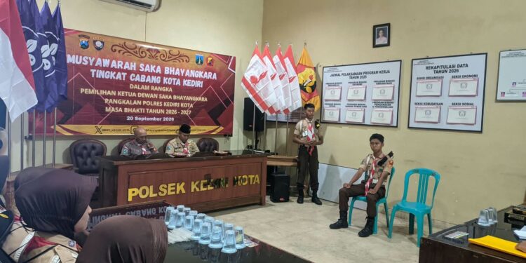 Wujudkan Kepemimpinan Berkelanjutan, Saka Bhayangkara Kota Kediri Gelar Musyawarah