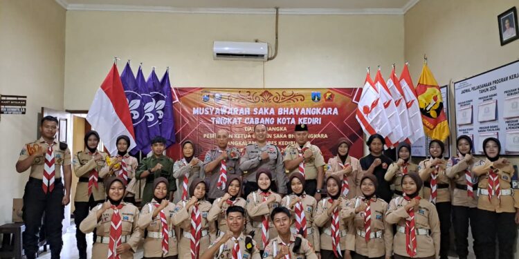 Wujudkan Kepemimpinan Berkelanjutan, Saka Bhayangkara Kota Kediri Gelar Musyawarah