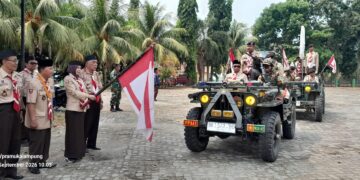 Lepas Kirab Panji Gerakan Pramuka. Ini Pesan Ketua Kwarda Lampung