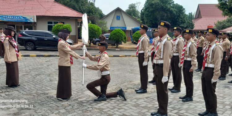 Lepas Kirab Panji Gerakan Pramuka. Ini Pesan Ketua Kwarda Lampung