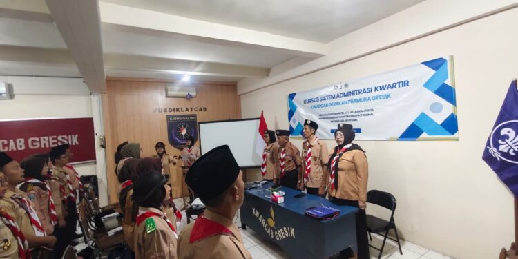 Perkuat Tata Kelola Administrasi Organisasi, Kwartir Cabang Gresik Gelar Kursus Sismintir