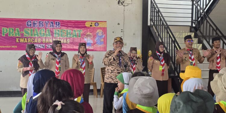 Gebyar Prasiaga Hebat Kwarcab Banyumas, Tanamkan Semangat Kepramukaan Sejak Usia Dini