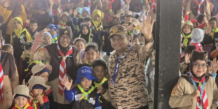 Gebyar Prasiaga Hebat Kwarcab Banyumas, Tanamkan Semangat Kepramukaan Sejak Usia Dini