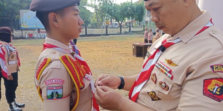 Bangun Kepemimpinan dan Tanggung Jawab Organisasi, Saka Bhayangkara Tingkat Cabang Kota Kediri Lantik Dewan Saka