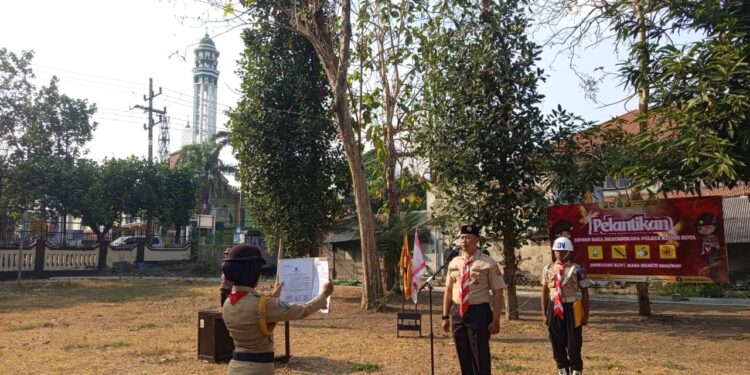Bangun Kepemimpinan dan Tanggung Jawab Organisasi, Saka Bhayangkara Tingkat Cabang Kota Kediri Lantik Dewan Saka