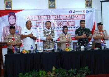 Gandeng Kodam Dan BNN Lampung. Kwarda Lampung Selenggarakan Seminar Wawasan Kebangsaan Bagi Pramuka Perguruan Tinggi