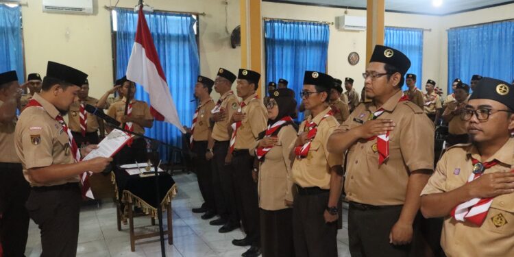 Ketua Kwarcab Lantik Pengurus Mabiran Gumelar, Aryanto Pimpin Kwarran 2026–2029