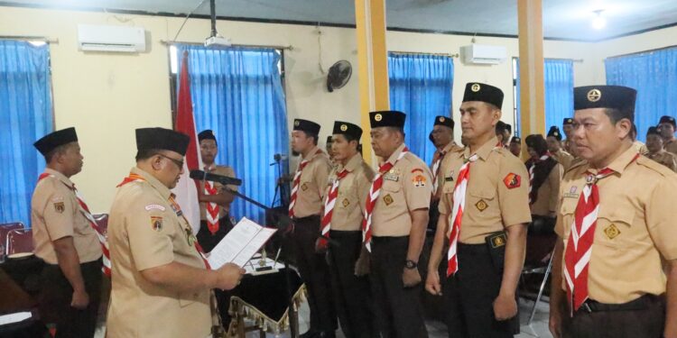 Ketua Kwarcab Lantik Pengurus Mabiran Gumelar, Aryanto Pimpin Kwarran 2026–2029