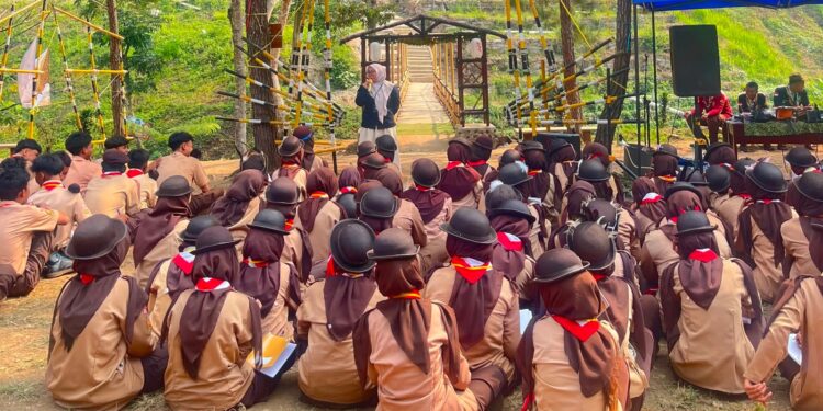 Perkuat Karakter dan Kemandirian, Gugus Depan SMAN 1 Jatitujuh Gelar Perkemahan Pengukuhan Calon Penegak