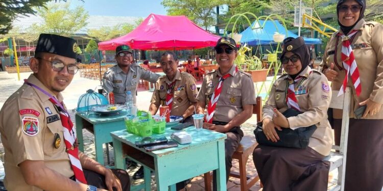 Andalan Nasional dan Andalan Daerah Kwarda Sulsel Hadir Sukseskan Pesta Siaga, Gelang Ajar hingga KMD di Kahu