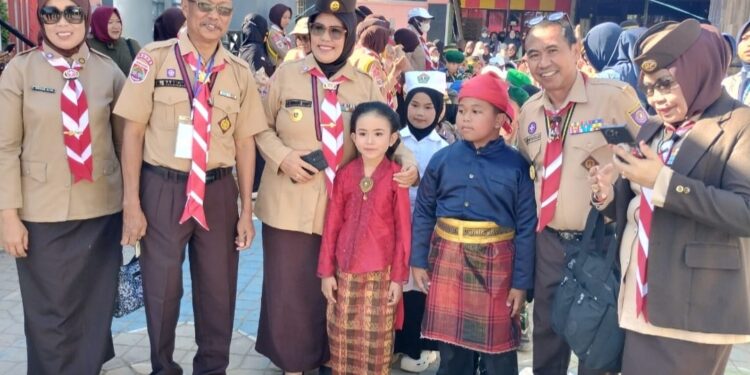 Andalan Nasional dan Andalan Daerah Kwarda Sulsel Hadir Sukseskan Pesta Siaga, Gelang Ajar hingga KMD di Kahu
