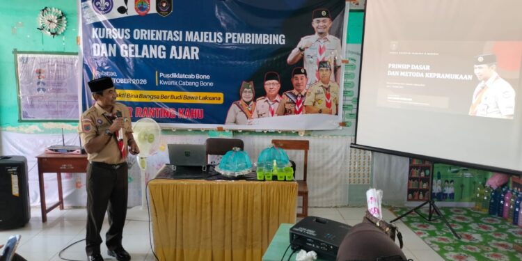 Kepala Pusdiklatda Sulsel Tanamkan “Fondasi” Kepramukaan kepada Peserta Orientasi Mabigus dan Gelang Ajar Kwarran Kahu