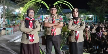 UPT SD Inpres 12/79 Nusa Utus Pembina Pramuka Ikuti KMD Golongan Penggalang