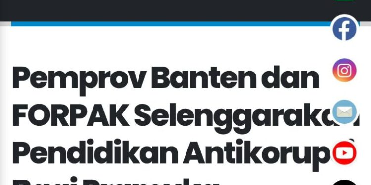 Pendidikan Antikorupsi sebagai Upaya Mewujudkan Pramuka Berintegritas