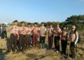 Hijaukan Pesisir Badung demi Mitigasi Bencana Berkelanjutan Pramuka Peduli Kwarda Bali Tanam Mangrove di Pulau Pudut Tanjung Benoa