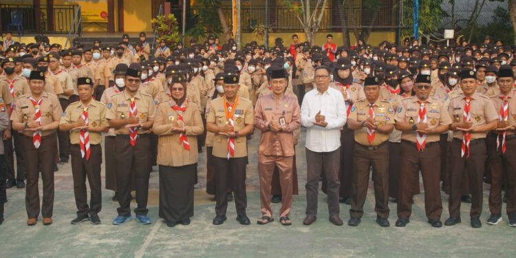 Ka Kwarda Kepri Buka Perkemahan Penerimaan Tamu Ambalan SMA Negeri 2 Tanjungpinang