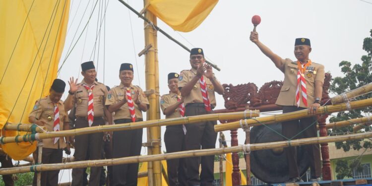 Ka Kwarda Kepri Buka Perkemahan Penerimaan Tamu Ambalan SMA Negeri 2 Tanjungpinang